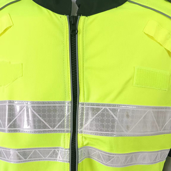 Ljetna kratka rukav s reflektirajućim detaljima za biciklističku službenu odjeću, upija vlagu i brzo se suši, crno-žuta
