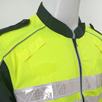 Ljetna kratka rukav s reflektirajućim detaljima za biciklističku službenu odjeću, upija vlagu i brzo se suši, crno-žuta