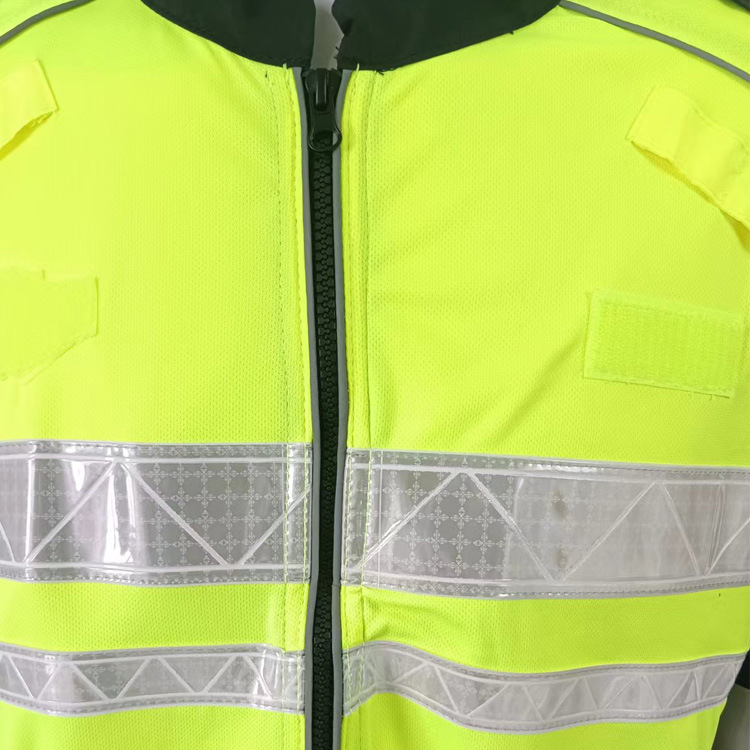Ljetna kratka rukav s reflektirajućim detaljima za biciklističku službenu odjeću, upija vlagu i brzo se suši, crno-žuta