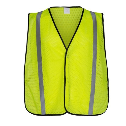 Reflektirajuća veste s bočnom elastičnom trakom, PVC mrežasta tkanina, puna mreža, 60/80 g/m² – ROSUN