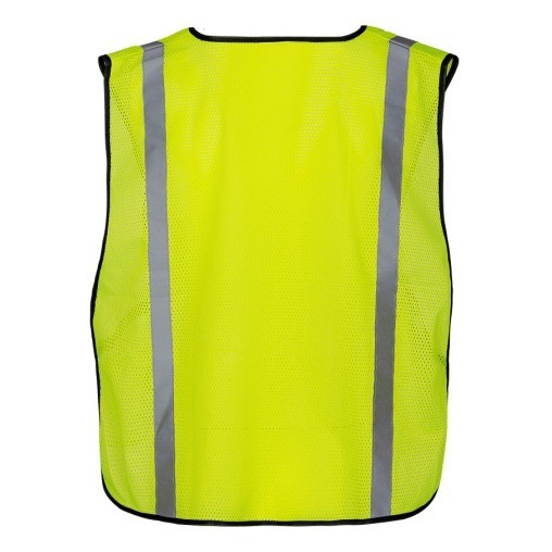 Reflektirajuća veste s bočnom elastičnom trakom, PVC mrežasta tkanina, puna mreža, 60/80 g/m² – ROSUN