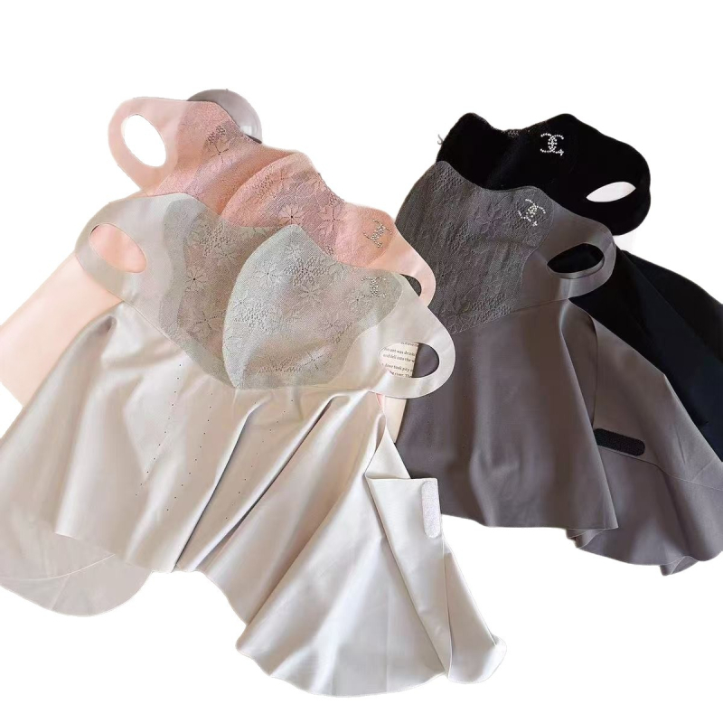 Čipkasta maska za vrat s zaštitom od sunca, prozračna maska za vožnju biciklom na otvorenom, ice-silk materijal