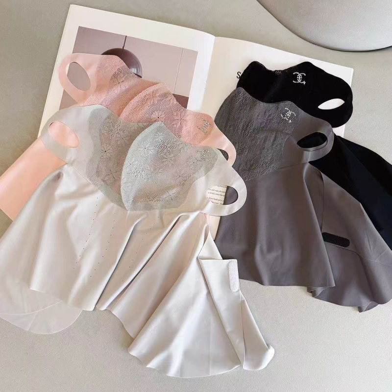 Čipkasta maska za vrat s zaštitom od sunca, prozračna maska za vožnju biciklom na otvorenom, ice-silk materijal