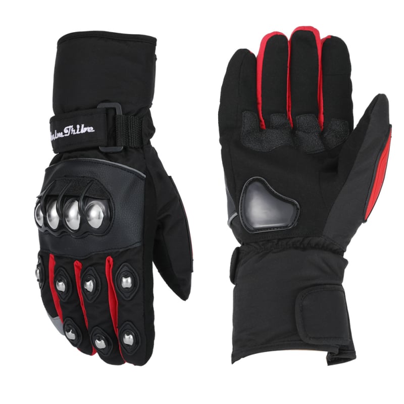 REALM TRIBE Unisex rukavice od polar fleece-a za motociklizam, vožnju biciklom i skijanje – tople, otporne na vjetar, vodootporne, debele, s zaslonom osjetljivim na dodir