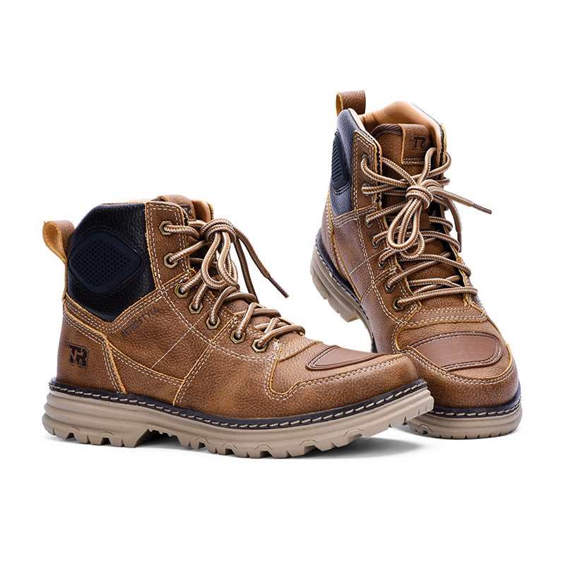 TR Tiger Brand motociklističke retro cipele za muškarce, srednje visoke outdoor radne cipele, otporne na habanje i protuklizne, sve sezone