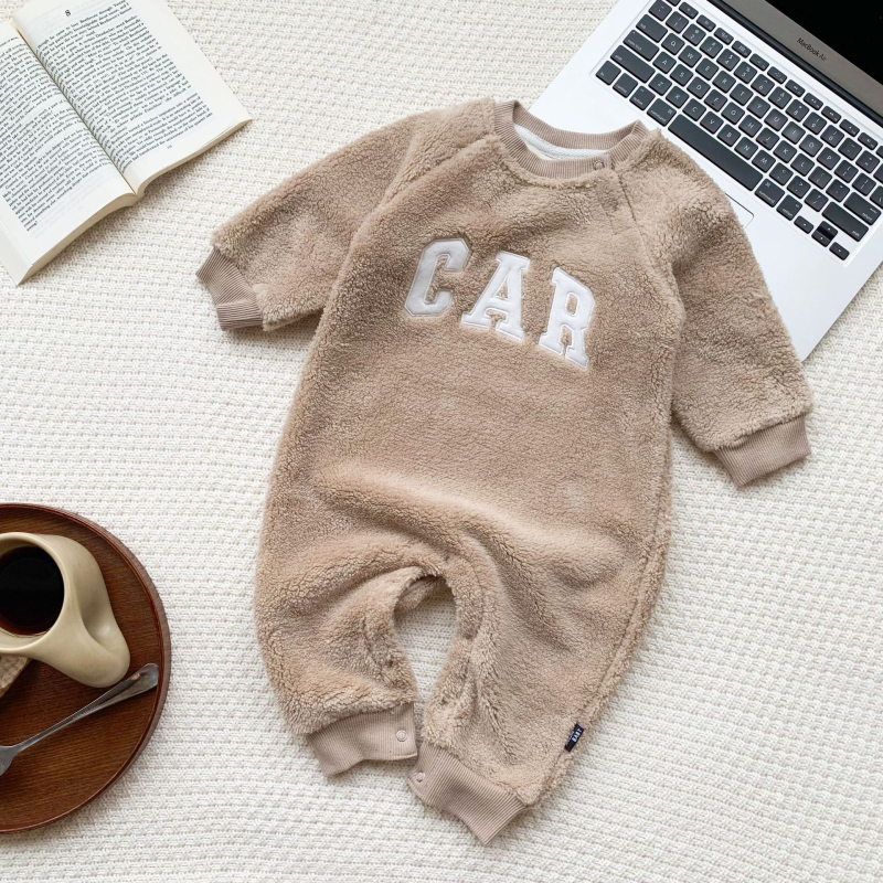 Fanjin Baby flis podstavljeno zimsko odijelo za bebe, s dugim rukavima, debeli materijal