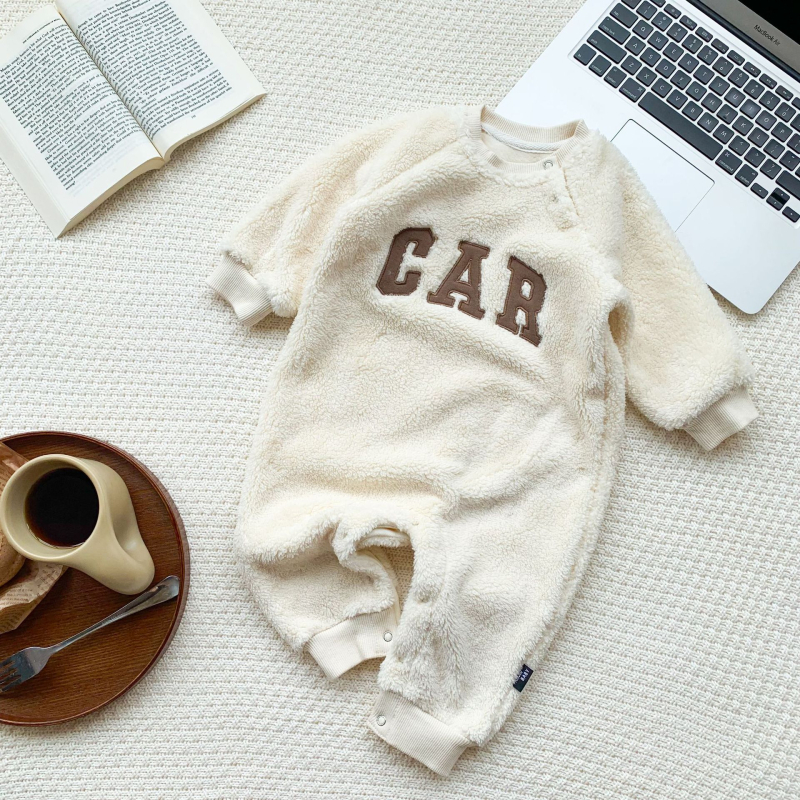 Fanjin Baby flis podstavljeno zimsko odijelo za bebe, s dugim rukavima, debeli materijal