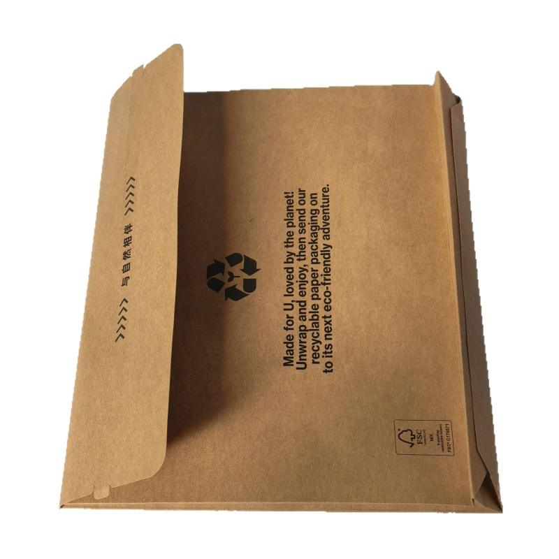 FSC debeli kraft papir torba s prozorom za dokumente i fascikle