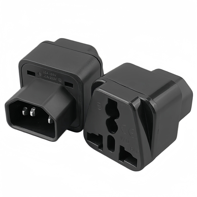 Szekrényhez készült PDU aljzat, IEC C13 aljzat, UPS kimeneti adapter C14 a GB szabvány univerzális aljzathoz, 10A