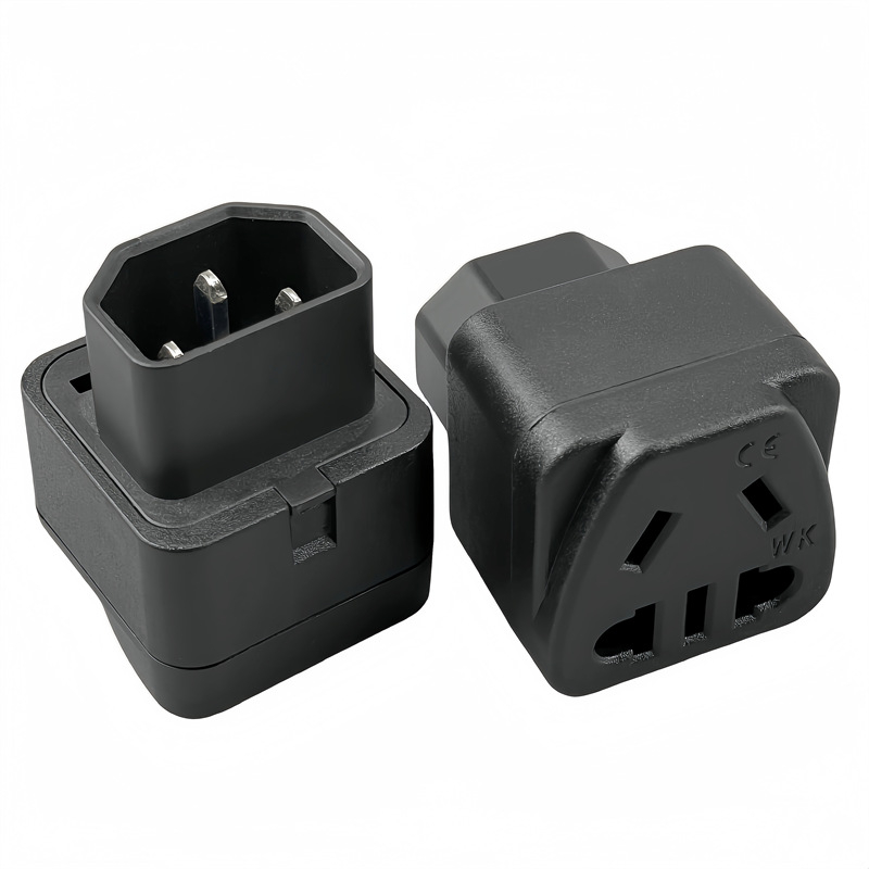 Szekrényhez készült PDU aljzat, IEC C13 aljzat, UPS kimeneti adapter C14 a GB szabvány univerzális aljzathoz, 10A