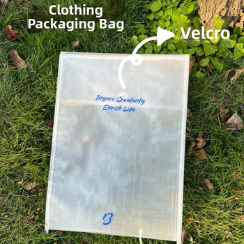 Priehľadná tkaná taška na dokumenty so suchým zipsom, na uskladnenie oblečenia a detského oblečenia, personalizované logo