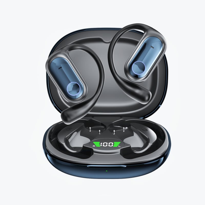 Bluetooth slušalice s AI prijevodom i prijevodom uživo, bežične sportske slušalice s kopčom za uho, dugo trajanje baterije