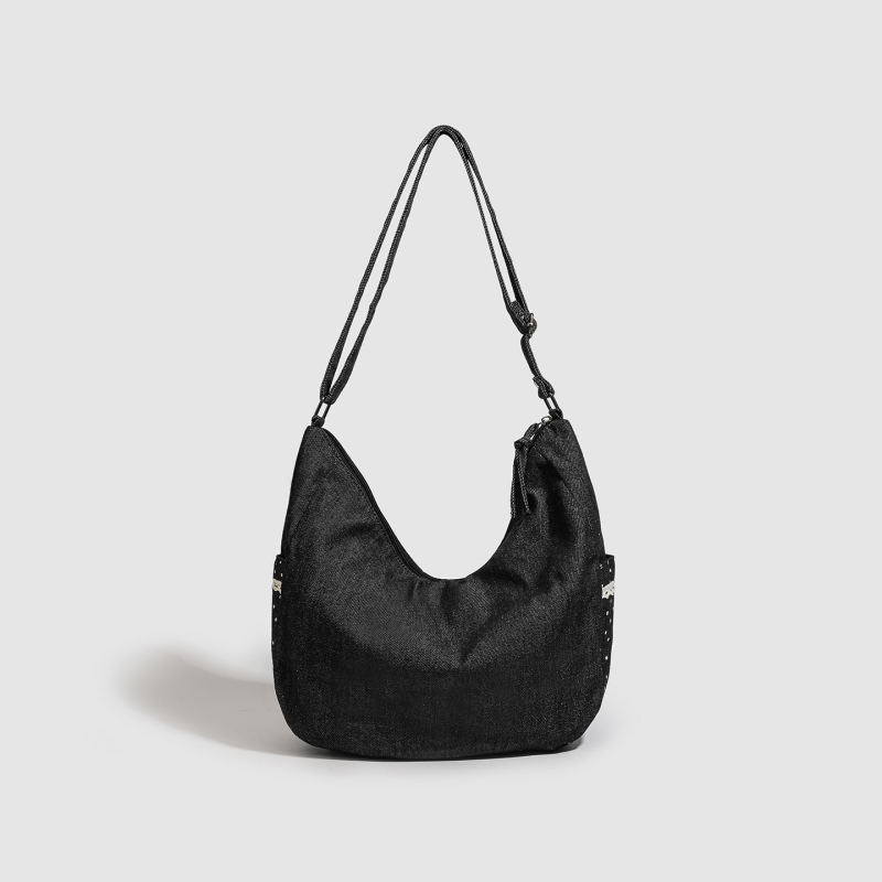 Casual kanvas torba preko ramena, velika kapaciteta, tote torba, baletni stil, točkast uzorak, za žene