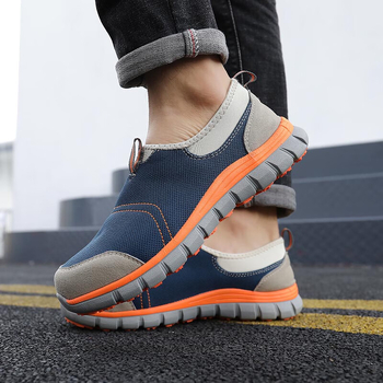 Sigurne radne cipele, Slip-On, ultra lagane, šarene, protuklizne, prozračne, otporne na udarce, antistatike, 1 par