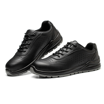 Muške radne cipele s zaštitom od udara i probijanja, lagane, prozračne, izolirane, s čvrstom potplatom, otporne na habanje, antistatike i protiv mirisa, gornji dio od mikrovlaknaste kože.