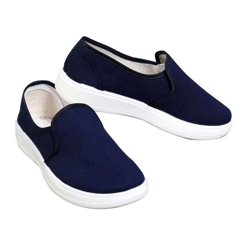 Antistatične tenisice od PU platna, slip-on za radionicu, plave boje