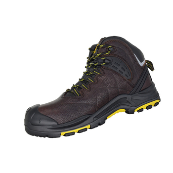 Pantofi de protecție pentru bărbați, încălțăminte de lucru cu protecție la șoc și perforare, rezistenți la abraziune, antiderapante, din piele Crazy Horse nubuk, vârf din fibră de sticlă