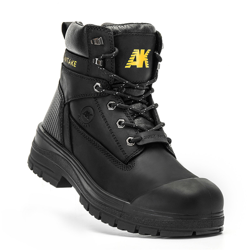 Pantofi de protecție pentru bărbați, încălțăminte de lucru cu protecție la șoc și perforare, rezistenți la abraziune, antiderapante, din piele Crazy Horse nubuk, vârf din fibră de sticlă