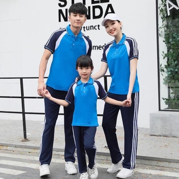 Prilagođeni set školskih uniformi s kratkim rukavima za srednjoškolce, kratka majica i hlače, ljetna odjevna kombinacija za otvorenje sportskog događaja