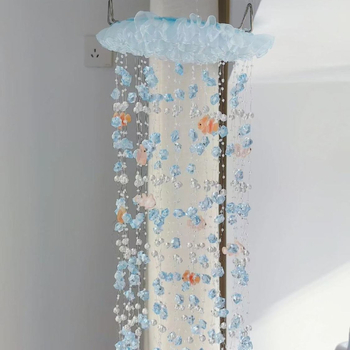 DIY komplet zvončić na vjetar s motivom Air Koi – za balkon ili spavaću sobu, svjež stil