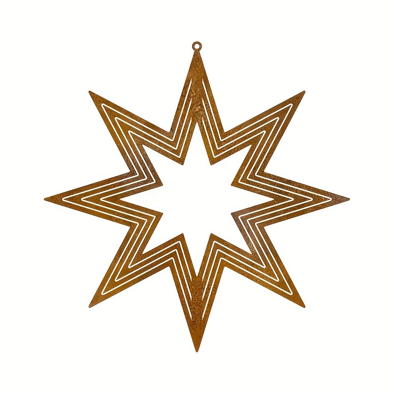 2D željezni umjetnički pentagram, rotirajući zvončić za vjetar, metalni dekor za dom, balkon i vrt