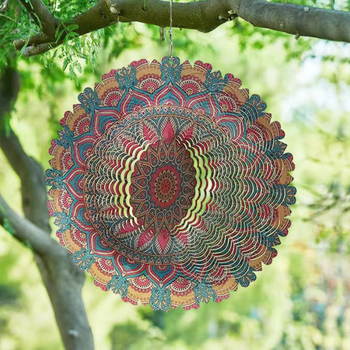 3D kinetički wind spinner – mandala zvončić za vanjsku upotrebu