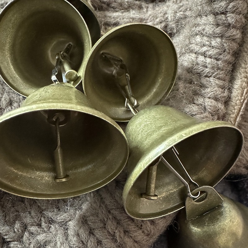 Konopno uže sa zvončićima – vintage željezni umjetnički viseći ukras, DIY kućni dekor