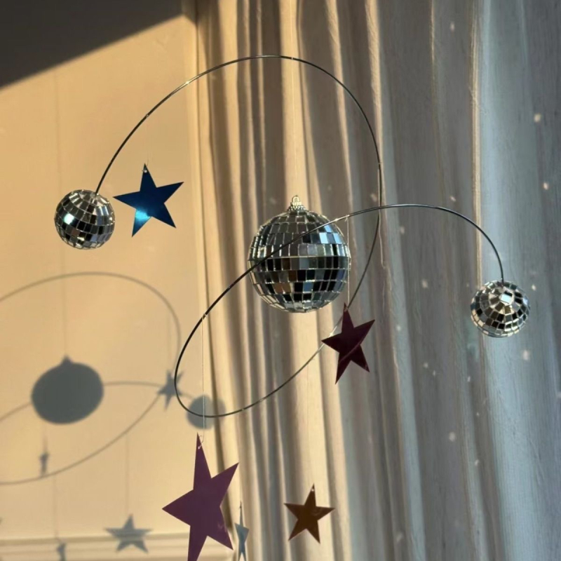 Metalni privjesak: Disko planeta, DIY komplet za zvjezdano noćno nebo
