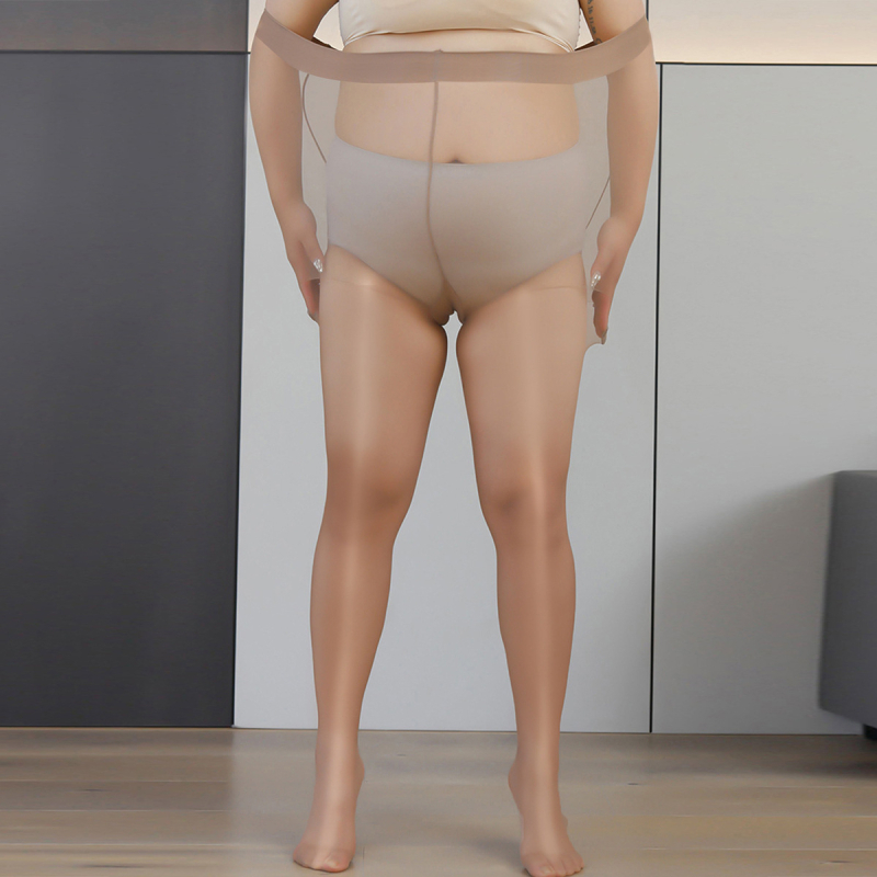 Plus-size čarape s uljem konja za žene, tanke, prozirne, produžuju noge, anti-trganje, maska uključena