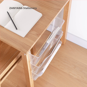 A4 nástenný box na dokumenty a regál na časopisy pre kancelárske uloženie dokumentov, trojúrovňový, model 1152, ABS plast, rozmery 35,2×8×42 cm