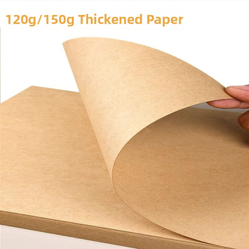 A4 kraft papier na tlač a viazanie, hrubý kresliaci papier 120 g/m², prázdny súbor kupónov, papier na umelecké obaly