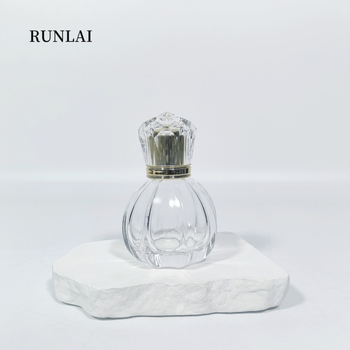 50 ml-es tök alakú, szabálytalan üvegparfüm készlet szórófejjel