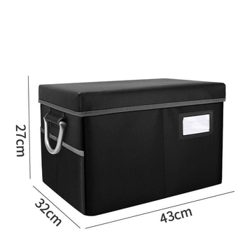 Jednoslojna protupožarna i vodootporna kutija za dokumente i kućni registar, dimenzije 43×32×27 cm