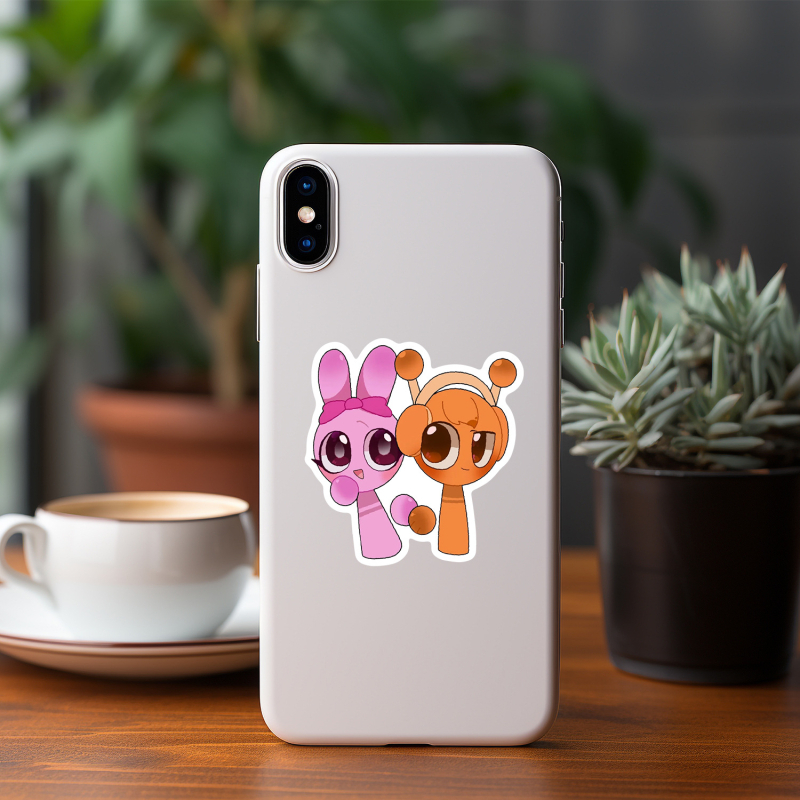 50 listova Rhythm Box graffiti naljepnica za čašu vode i mobitel – vodootporne dekorativne naljepnice, kreativne naljepnice za igre