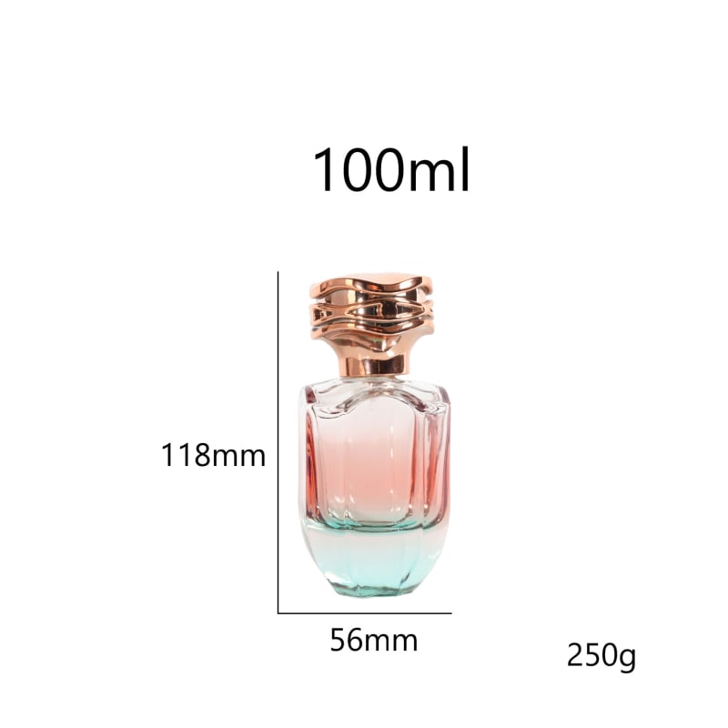 Kristályfehér üveg parfüm utántöltő palack nyomó permetezővel, 15 mm nyak, 50 ml