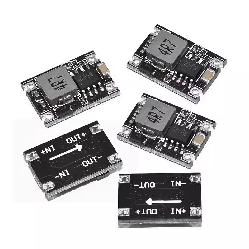 DC-DC мини понижаващ модул за автомобилно захранване, вход 6–30V, изходи 3.3/4.2/5/9/12V, 3A