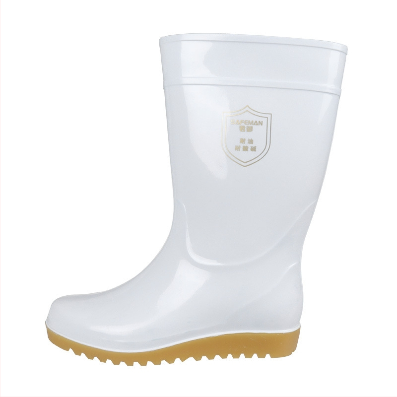 SAFEMAN 808 srednje visoke PVC čizme – otporne na ulje i kiseline/alkalije, pogodne za prehrambenu industriju, vodootporne, protuklizne, otporne na habanje