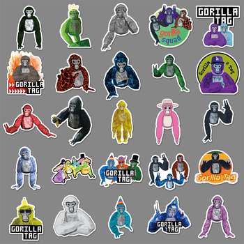 50 komada Gorilla Tag karikatura naljepnica za boce i futrole za telefone