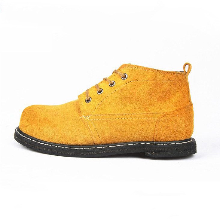 Pantofi de protecție pentru sudură, anti-stropire și rezistență la căldură, pentru bărbați, cu talpă galbenă, încălțăminte de lucru pentru toate anotimpurile