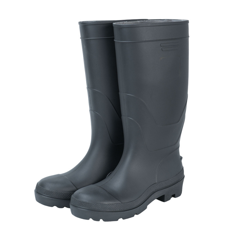 Cizme de ploaie din PVC, înalte, cu vârf din oțel, anti-perforație și rezistență la abraziune, unisex