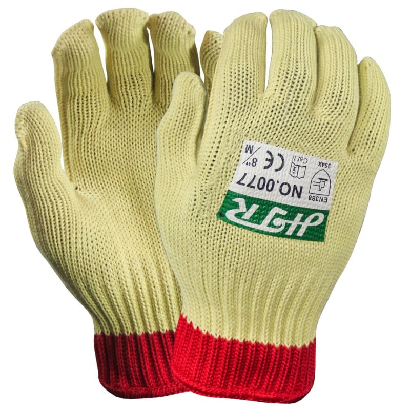 Haitai 0077 ръкавици против рязане с Кевлар, антибактериални, индустриално ниво защита