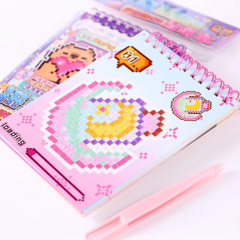 Novi set pixelnijih perlica za djecu – DIY crtani edukativni set s knjigom naljepnica.