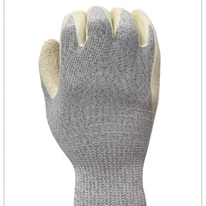 MS852048 Bijele latex rukavice otporne na rezanje i nabor