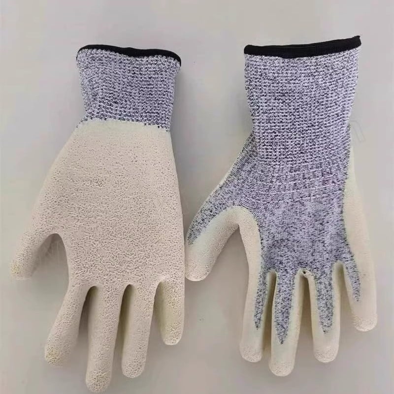 MS852048 Bijele latex rukavice otporne na rezanje i nabor