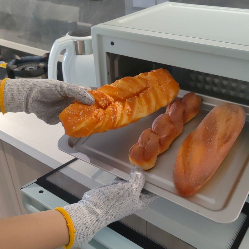De yan Rukavice otporne na rezanje s tekućim silikonom prehrambene klase, HPPE + silikon gel, za preradu hrane i laboratorije