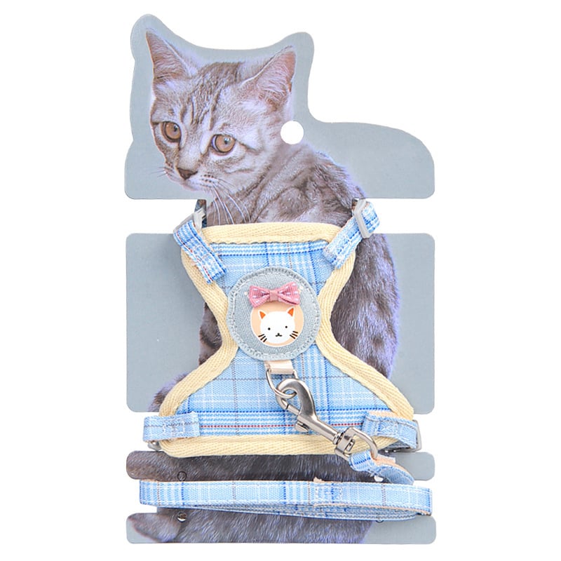 Nova mačja šetnja u nordijskom stilu s vodilicom, postroj u obliku slova I