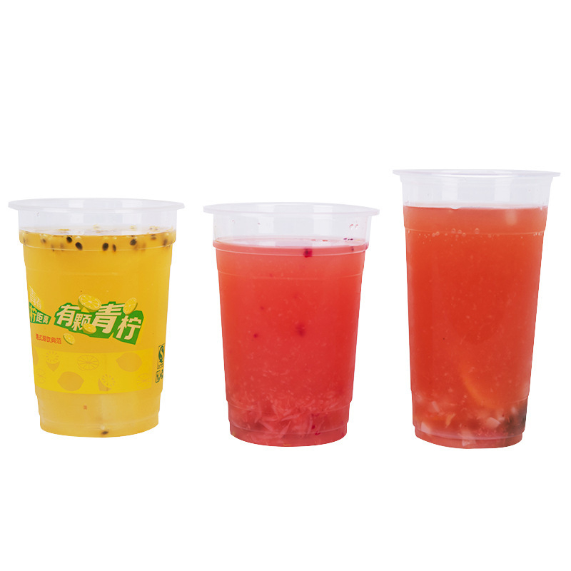 1000 ml jednokratna čaša za mliječni čaj, plastična čaša Overlord za pakiranje voća, s prilagođenim logotipom