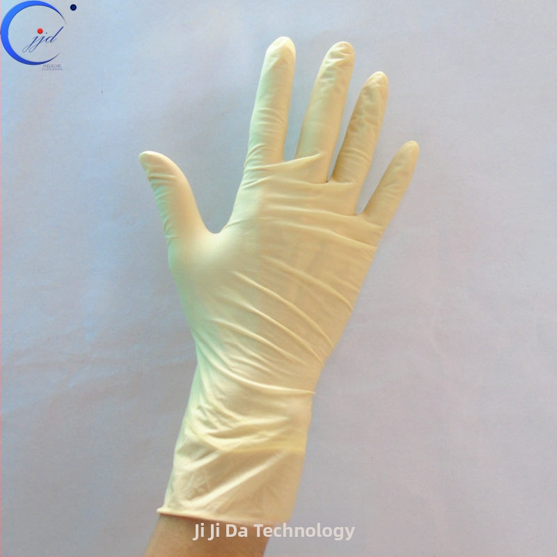 Jiajida latexové rukavice, 9 palcov, Trieda A, bez prachu, antistatické, jednorazové, hladký povrch, 5,8 g