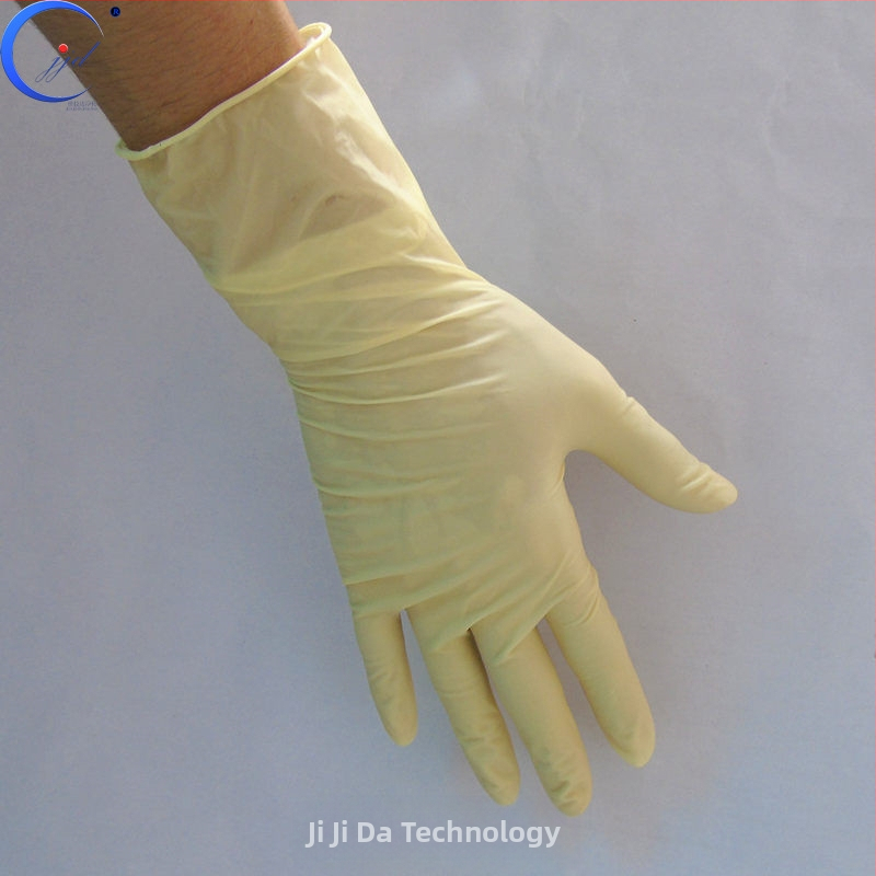 Jiajida latexové rukavice, 9 palcov, Trieda A, bez prachu, antistatické, jednorazové, hladký povrch, 5,8 g