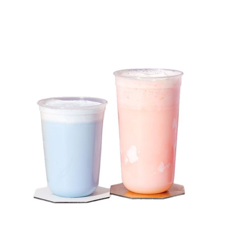 Jednokratna čaša za milk tea, 500 ml/700 ml, U-oblik, lagana PP plastična čaša